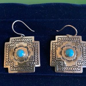 Hand Stamped Sterling Silver Earrings